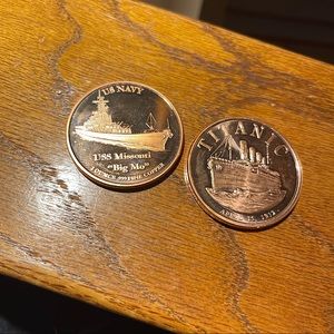 2x 1 oz copper rounds